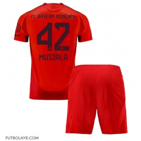 Camiseta Bayern Munich Jamal Musiala #42 Primera Equipación para niños 2024-25 manga corta (+ pantalones cortos)